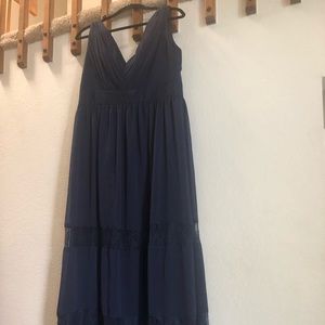 Davids Bridal size 12 dress navy